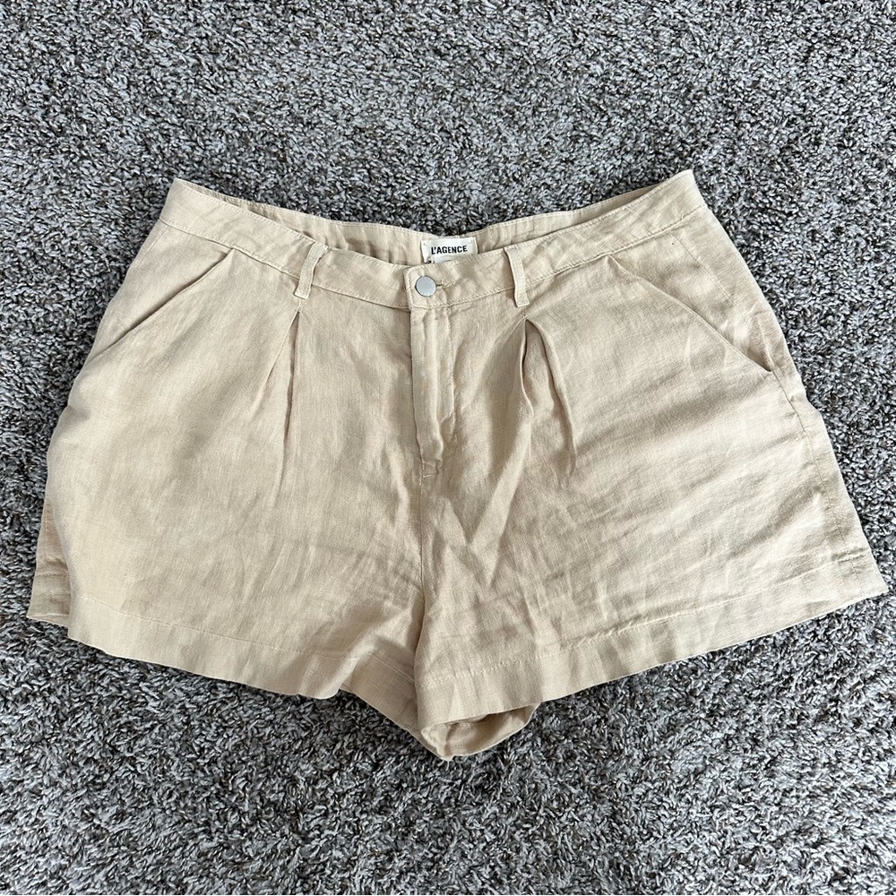 L'AGENCE Beige Women's Shorts